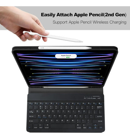 Funda Con Teclado Para iPad Pro M3 11  Negro
