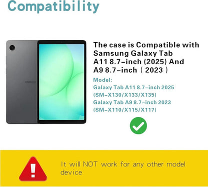 Funda Con Teclado Para Samsung Galaxy Tab A11/a9 8.7'' Verde