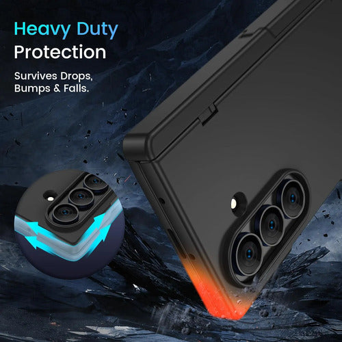 Funda Para Samsung Galaxy Z Fold 7 Con Protector. Negro