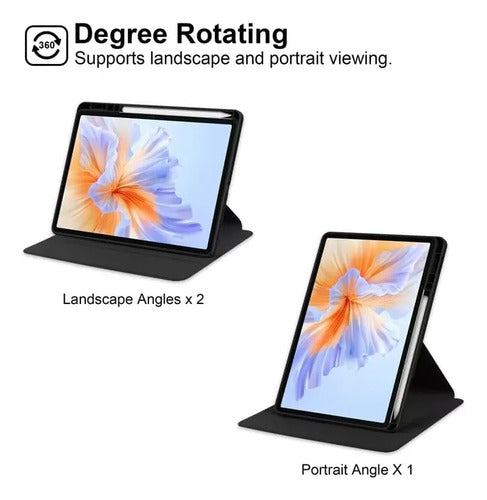 Funda Giratorio 360° Para Tablet 11 Pulgadas Negro