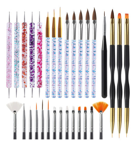 Set De 31 Herramientas Para Diseño De Uñas Artdone