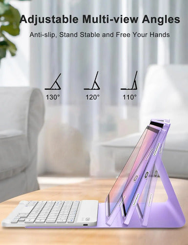 Funda Con Teclado Para Samsung Galaxy Tab S11 11' Morado