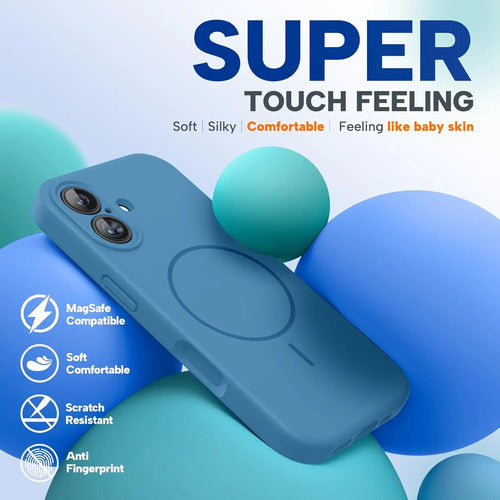 Funda Magnética Miracase Para iPhone 17 Azul