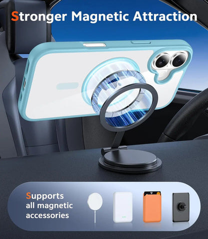 Funda Transparente Para iPhone 16 Turquesa