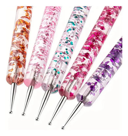 Kit De 5 Herramientas Para Diseño De Uñas, Punteros
