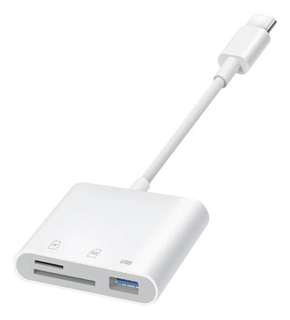 Lector De Tarjetas Usb C Para iPhone Blanco