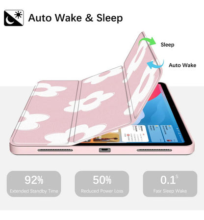 Funda Para iPad Con Soporte De Lápiz Rosa