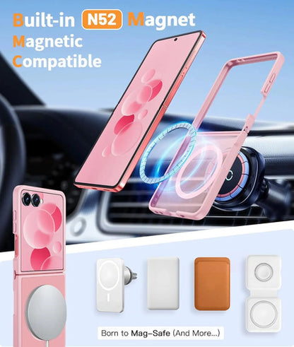 Funda Magnética Para Samsung Galaxy Z Flip 7 Rosa