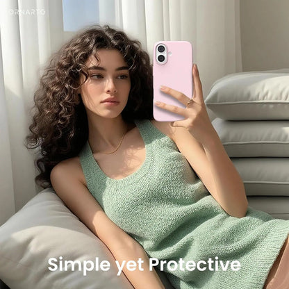 Funda Para iPhone 17, Silicona Líquida, Rosa Tiza Rosa Chicle