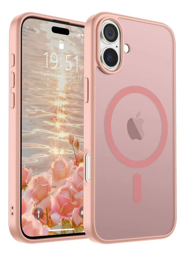 Funda Magnética Supfine Para iPhone 16 Rosa