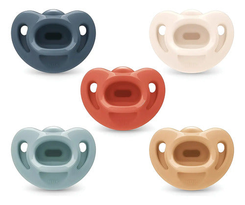 Chupet Nuk Timeless Comfy 100% Silicona, 0-6m, 5-pack Multicolor 0-6 Meses