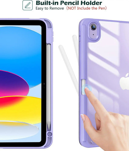 Funda Para iPad (a16) De 2022 Y 2025 11' Y 10.9' Lila
