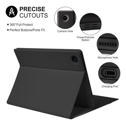 Funda Con Teclado Para Samsung Galaxy Tab A11 Plus/a9 Plus Negro
