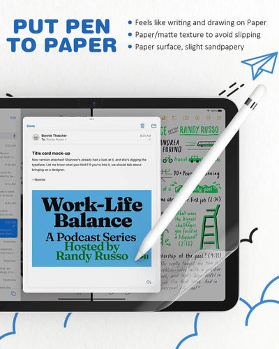 2 Protectores Papel iPad 10.9 (xiron Xr-us-2sp10)