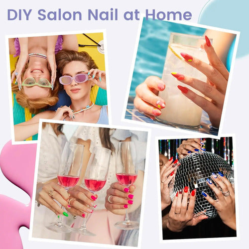 240pcs Almond Nail Tips Extra Short: Soft Gel, 12 Sizes, ...