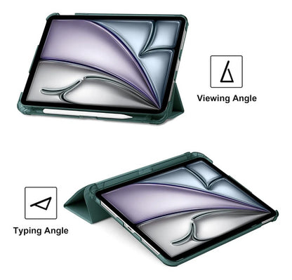 Funda Para iPad A16 11th Gen 11  2025 Y iPad 10th Verde Oscuro