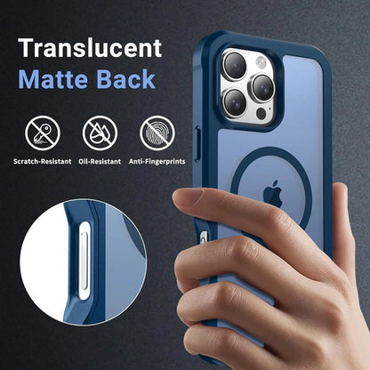 Funda Magnética Para iPhone 16 Pro Max Azul Oscuro