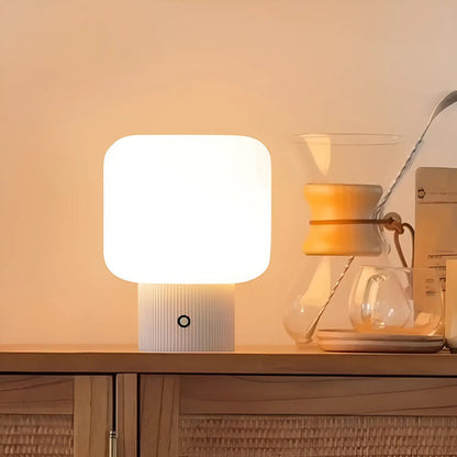 Lámpara De Mesa Recargable Led Blanco