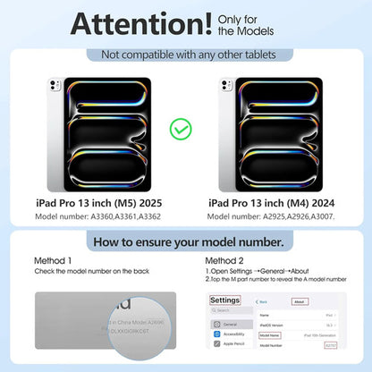 Funda iPad Pro Trasera Translúcida Con Soporte Tríptico Azul Claro