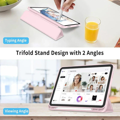 Funda Para iPad (a16) De 2022 Y 2025 11' Y 10.9' Rosa Claro
