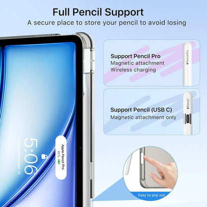 Funda Moko Para iPad Air Con Soporte Para Lápiz Gris