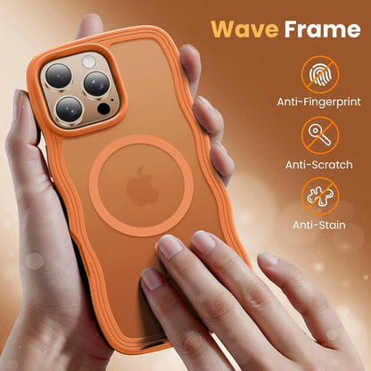 Funda Para iPhone 16 Pro Con Correa Naranja Lisa