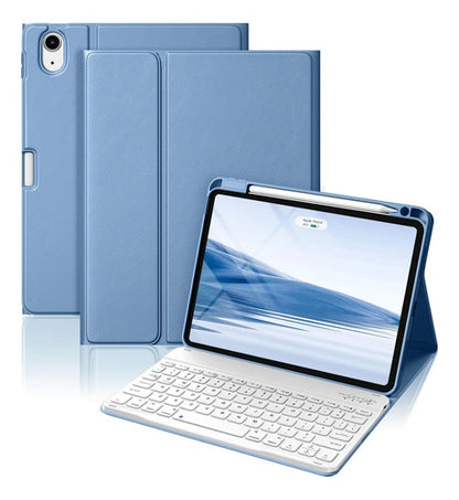 Funda Con Teclado Para iPad Air 11'' M3/m2, 2025 Celeste