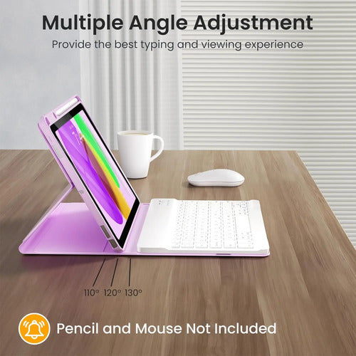 Funda Con Teclado Para iPad A16