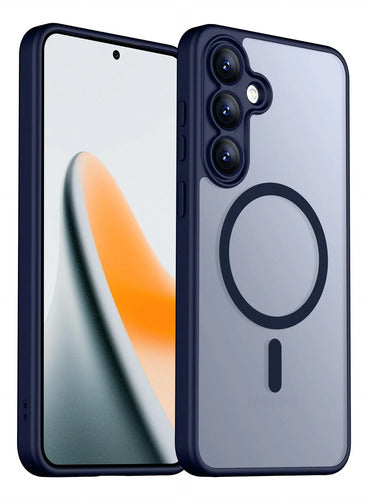 Funda Magnética Para Samsung Galaxy S25 Fe Azul Marino