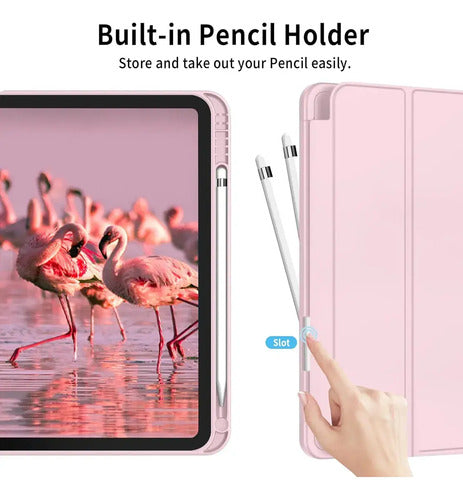 Funda Para iPad (a16) De 2022 Y 2025 11' Y 10.9' Rosa Claro