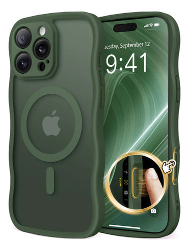 Funda Para iPhone 16 Pro Verde Oscuro