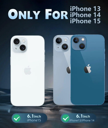 Funda Para iPhone 15/14/13, Protección Militar Clear