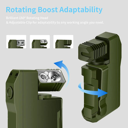 Flysh G5 Linterna Recargable, Potente, 400 Lúmenes Verde