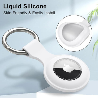 Llavero De Silicona Para Airtag Blanco