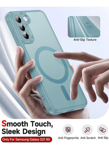 Funda Para Galaxy S21 Verde Claro Lisa