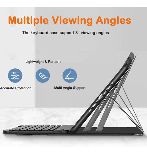 Funda Con Teclado Bluetooth Para iPad 11th/10th Gen