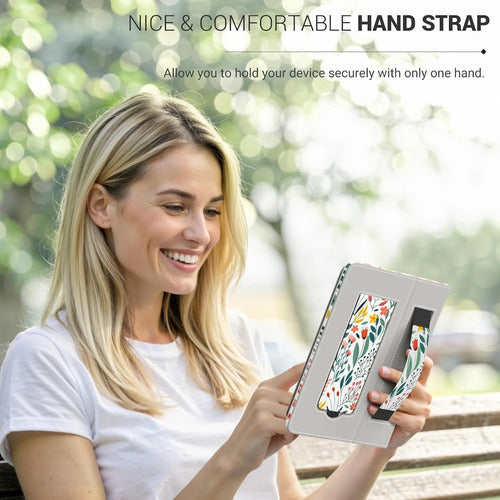 Funda Para Kindle De 6 Pulgadas Con Soporte Floreado