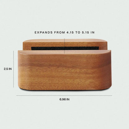 Soporte Vertical Ajustable Para Laptop De Madera Marrón Oscuro
