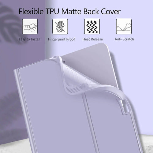 Funda Con Teclado Para iPad Air 11-inch M3/m2, 5ta Lila
