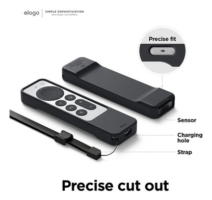 Funda Elago R1 Para Siri Remote Apple Tv 4k 3rd & 2nd  Gen Negro