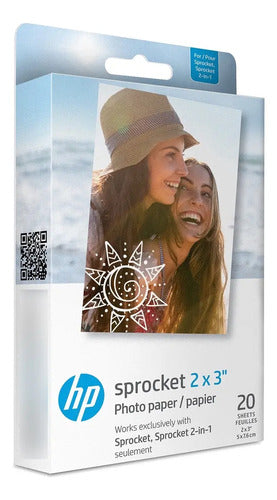 Papel Fotográfico Adhesivo Hp Sprocket Zink Premium Blanco