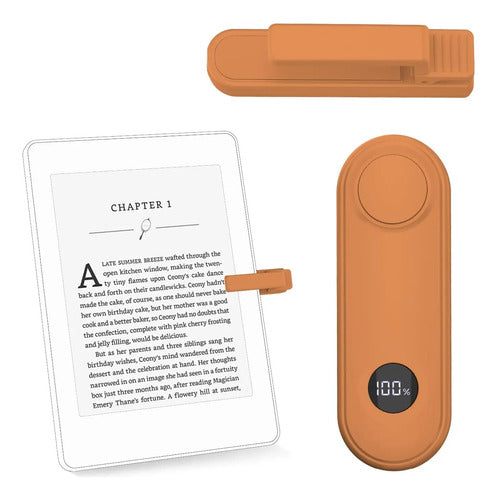 Girador De Páginas Con Control Remoto Para Kindle Paperwhite Naranja