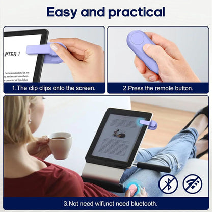 E-reader Control Remoto Girador De Paginas Lavanda