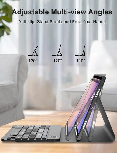 Funda Con Teclado Para Samsung Galaxy Tab S11 11' Azul Oscuro