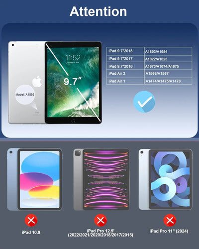 Protector De Pantalla Para iPad 6ta Gen 9.7 PuLG
