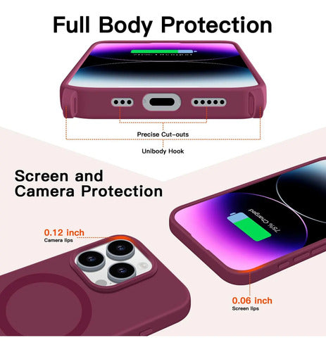 Funda Para iPhone 17 Pro Con Correa Ajustable Bordó