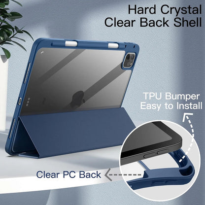 Funda Para iPad Pro 11 Pulgadas Con Soporte Para Lapiz Azul Marino