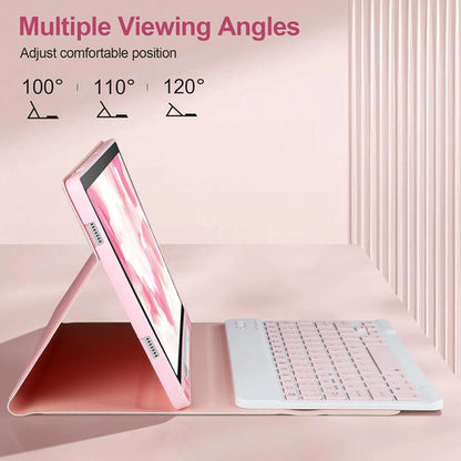 Funda Con Teclado Para Samsung Galaxy Tab A11+/a9+ 11' Rosa
