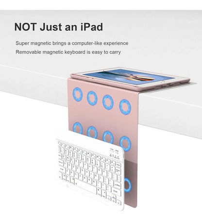 Funda Con Teclado Para iPad De 9.7 Pulgadas 2018/2017 6a/5a Rosa