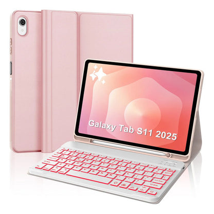 Funda Con Teclado Para Samsung Galaxy Tab S11 11' Rosa